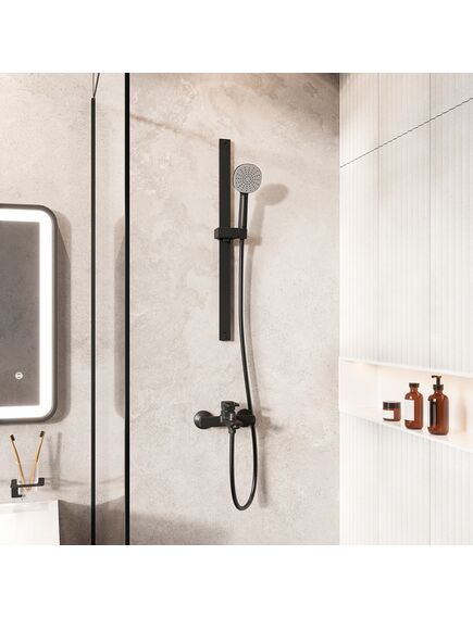 Купить Стойка для душа, черная матовая, Optima Home, IDDIS, OPH70B0i17 (oph70b0i17) по цене 1990 руб., в Санкт-Петебруге в интернет магазине 100-Систем, а также дургие товары IDDIS из раздела Штанги и Комплектующие для душа