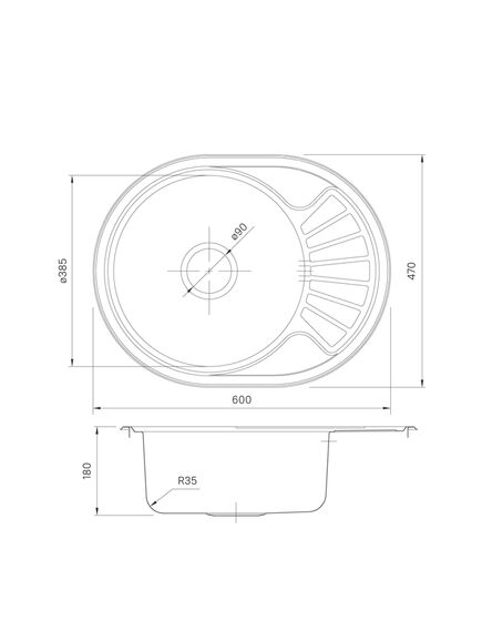 Купить Мойка, нерж. сталь, полир., 600*470, Suno S, IDDIS, SUN60PDi77 (sun60pdi77) по цене 3500 руб., в Санкт-Петебруге в интернет магазине 100-Систем, а также дургие товары IDDIS из раздела Врезные мойки и Кухонные мойки