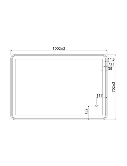 Купить Зеркало Iddis Cloud CLO1000i98 100x70 Черное (clo1000i98) по цене 21900 руб., в Санкт-Петебруге в интернет магазине 100-Систем, а также дургие товары IDDIS из раздела Зеркала и Мебель для ванной комнаты