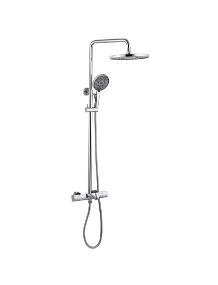 Купить Душевая стойка ABBER Thermostat AF8516L с термостатом и изливом, хром (af8516l) по цене 39100 руб., в Санкт-Петебруге в интернет магазине 100-Систем, а также дургие товары ABBER из раздела Душевые стойки и Душевые стойки, системы, панели, гарнитуры