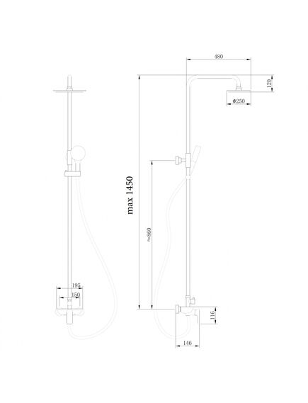 Купить Душевая стойка ABBER Weiss Insel AF8020L без излива, хром (af8020l) по цене 26600 руб., в Санкт-Петебруге в интернет магазине 100-Систем, а также дургие товары ABBER из раздела Душевые стойки и Душевые стойки, системы, панели, гарнитуры