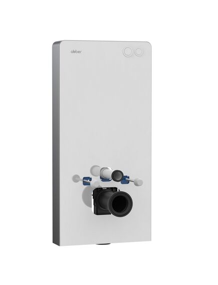 Купить Инсталляционный модуль внешнего монтажа ABBER AC0107MW для подвесного унитаза, белый (ac0107mw) по цене 50000 руб., в Санкт-Петебруге в интернет магазине 100-Систем, а также дургие товары ABBER из раздела Инсталляции для унитазов и Инсталляции
