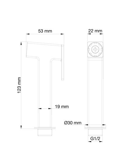 Купить Лейка для гигиенического душа WONZON & WOGHAND, Черный матовый (WW-88PQ02-MB) (ww-88pq02-mb) по цене 3494 руб., в Санкт-Петебруге в интернет магазине 100-Систем, а также дургие товары WONZON & WOGHAND из раздела Гигиенические лейки и Гигиенический душ