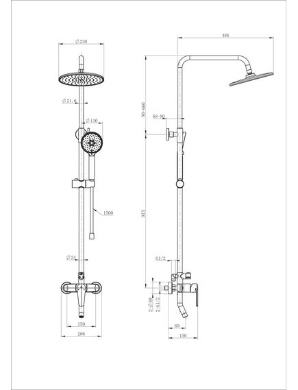 Купить Душевая система WONZON & WOGHAND, Белый матовый (WW-B2168-A-MW) (ww-b2168-a-mw) по цене 24230 руб., в Санкт-Петебруге в интернет магазине 100-Систем, а также дургие товары WONZON & WOGHAND из раздела Душевые стойки и Душевые стойки, системы, панели, гарнитуры