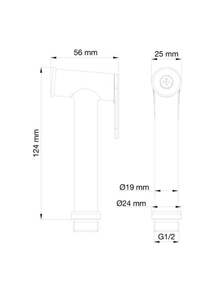 Купить Лейка для гигиенического душа WONZON & WOGHAND, Черный матовый (WW-88PQ01-MB) (ww-88pq01-mb) по цене 2621 руб., в Санкт-Петебруге в интернет магазине 100-Систем, а также дургие товары WONZON & WOGHAND из раздела Гигиенические лейки и Гигиенический душ