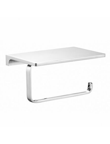 Купить Держатель для туалетной бумаги с полкой WONZON & WOGHAND ECLIPSE, Хром (WW-9126) (ww-9126) по цене 6691 руб., в Санкт-Петебруге в интернет магазине 100-Систем, а также дургие товары WONZON & WOGHAND из раздела Держатели туалетной бумаги и Держатели туалетной бумаги и освежителей воздуха