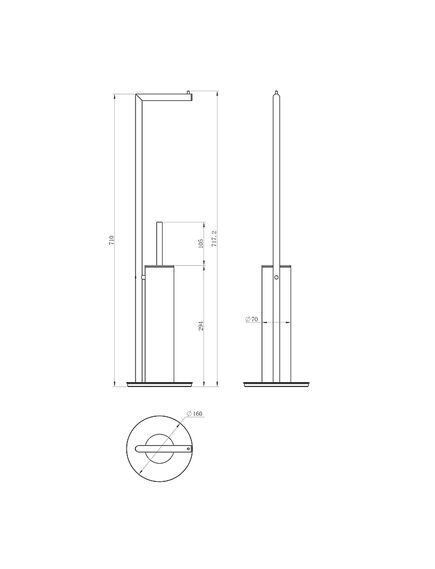 Купить Туалетный ершик в комплекте с держателем туалетной бумаги WONZON & WOGHAND, Черный матовый (WW-V4602-MB) (ww-v4602-mb) по цене 27250 руб., в Санкт-Петебруге в интернет магазине 100-Систем, а также дургие товары WONZON & WOGHAND из раздела Комбинированные стойки держатели и Аксессуары для ванной комнаты
