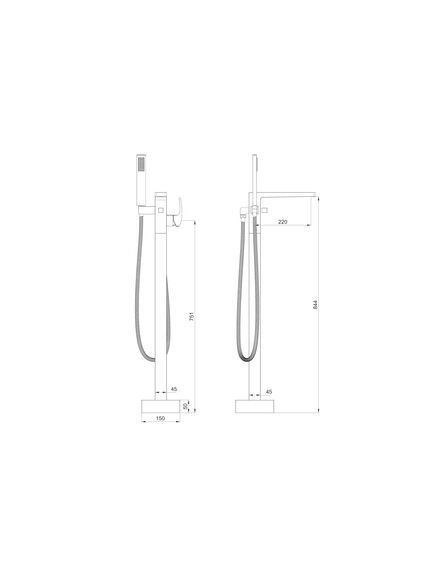 Купить Смеситель для ванны напольного монтажа WONZON & WOGHAND FIT, Хром (WW-88649009-CR) (ww-88649009-cr) по цене 84685 руб., в Санкт-Петебруге в интернет магазине 100-Систем, а также дургие товары WONZON & WOGHAND из раздела Напольные смесители для ванны, раковины и Смесители для ванны и душа