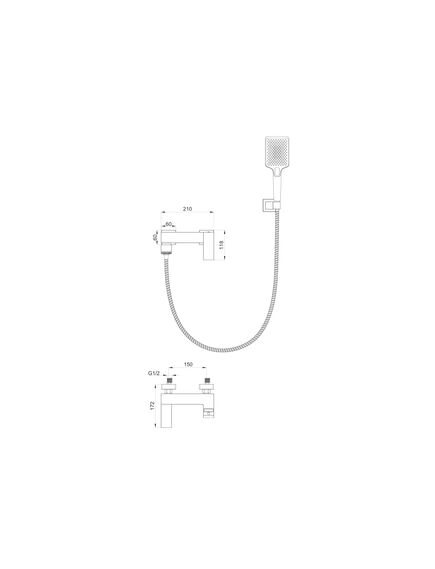 Купить Смеситель для ванны с душем WONZON & WOGHAND FIT, Хром (WW-88639009-CR) (ww-88639009-cr) по цене 32932 руб., в Санкт-Петебруге в интернет магазине 100-Систем, а также дургие товары WONZON & WOGHAND из раздела Смесители с длинным изливом и Смесители для ванны и душа