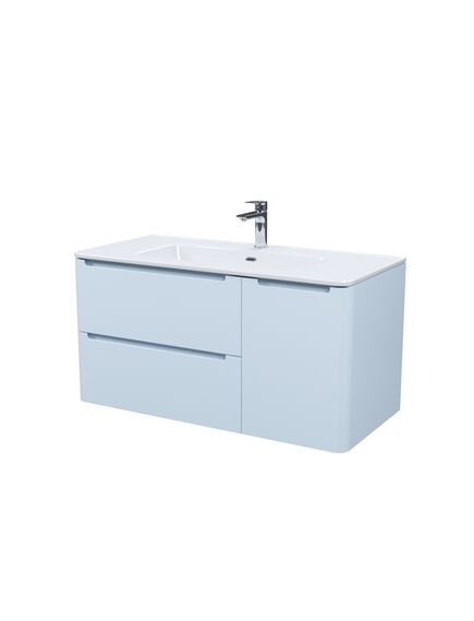 Купить Тумба с умывальником, подвесная, 100 см,голубой, Edifice, IDDIS, EDI10B0i95K подходит умыв. 0101000i28 (edi10b0i95k) по цене 24000 руб., в Санкт-Петебруге в интернет магазине 100-Систем, а также дургие товары IDDIS из раздела Тумбы с умывальником и Мебель для ванной комнаты