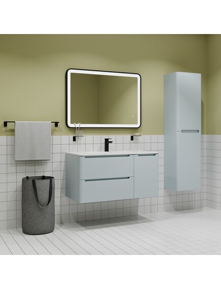 Купить Тумба с умывальником, подвесная, 100 см,голубой, Edifice, IDDIS, EDI10B0i95K подходит умыв. 0101000i28 (edi10b0i95k) по цене 24000 руб., в Санкт-Петебруге в интернет магазине 100-Систем, а также дургие товары IDDIS из раздела Тумбы с умывальником и Мебель для ванной комнаты