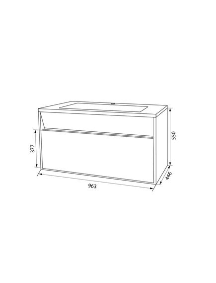 Купить Тумба с умывальником подвесная с ящиком, белая, 100 см, Esper, IDDIS, ESP10W0i95K (esp10w0i95k) по цене 15700 руб., в Санкт-Петебруге в интернет магазине 100-Систем, а также дургие товары IDDIS из раздела Тумбы с умывальником и Мебель для ванной комнаты