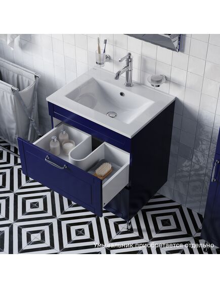 Купить Тумба напольная, 60 см, синий, Oxford, IDDIS,OXF60N0i95 подходит умыв. 0136000i28 (oxf60n0i95) по цене 18438 руб., в Санкт-Петебруге в интернет магазине 100-Систем, а также дургие товары IDDIS из раздела Тумбы под раковину и Мебель для ванной комнаты