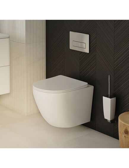 Купить Унитаз подвесной безободковый, Blanco, IDDIS, BLARDSEi25 (blardsei25) по цене 14490 руб., в Санкт-Петебруге в интернет магазине 100-Систем, а также дургие товары IDDIS из раздела Унитазы подвесные и Унитазы