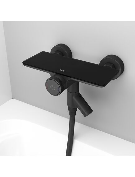 Купить Смеситель для ванны с управлением Push Control, черный матовый, Shelfy, IDDIS, SHEBLBTi02WA (sheblbti02wa) по цене 9590 руб., в Санкт-Петебруге в интернет магазине 100-Систем, а также дургие товары IDDIS из раздела Смесители с коротким изливом и Смесители для ванны и душа