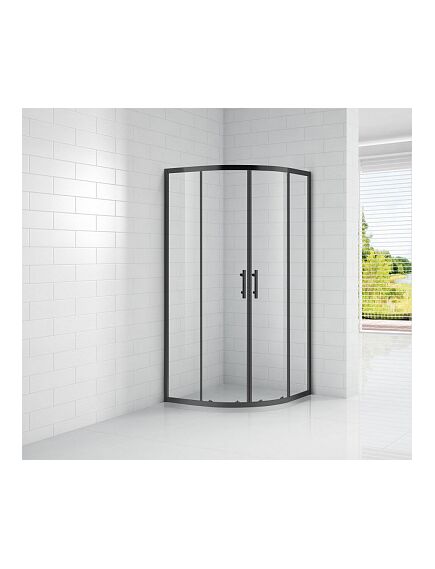 Купить Душевой уголок Cezares Eco 90x90 ECO-O-R-2 профиль Черный стекло прозрачное (eco-o-r-2-90-c-nero) по цене 42900 руб., в Санкт-Петебруге в интернет магазине 100-Систем, а также дургие товары CEZARES из раздела Душевые ограждения и Душевые кабины и ограждения