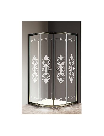 Купить Душевой уголок Cezares Giubileo R2 80x80 GIUBILEO-R-2-80-SCORREVOLE-CP-Br прозрачное стекло с матовым принтом профиль Бронза (giubileo-r-2-80-scorrevole-cp-br) по цене 63170 руб., в Санкт-Петебруге в интернет магазине 100-Систем, а также дургие товары CEZARES из раздела Душевые ограждения и Душевые кабины и ограждения