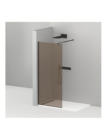 Купить Душевая перегородка с односторонним входом, стекло бронза, профиль чёрный, 1000x1950 мм CEZARES LIBERTA-L-1-100-BR-NERO (liberta-l-1-100-br-nero) по цене 37200 руб., в Санкт-Петебруге в интернет магазине 100-Систем, а также дургие товары CEZARES из раздела Душевые перегородки и Душевые двери, перегородки