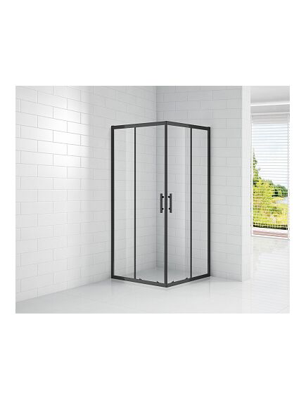 Купить Душевой уголок Cezares Eco 90x90 ECO-O-A-2 профиль Черный стекло прозрачное (eco-o-a-2-90-c-nero) по цене 42500 руб., в Санкт-Петебруге в интернет магазине 100-Систем, а также дургие товары CEZARES из раздела Душевые ограждения и Душевые кабины и ограждения