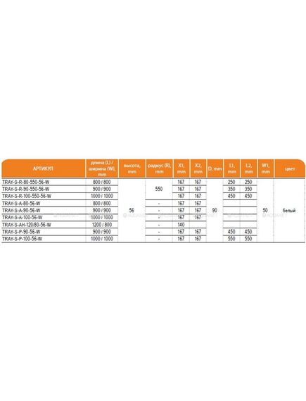 Купить Поддон для душа Cezares Tray R 90-550 радиальный (tray-s-r-90-550-56-w) по цене 27100 руб., в Санкт-Петебруге в интернет магазине 100-Систем, а также дургие товары CEZARES из раздела Сегмент (четверть круга) и Душевые поддоны