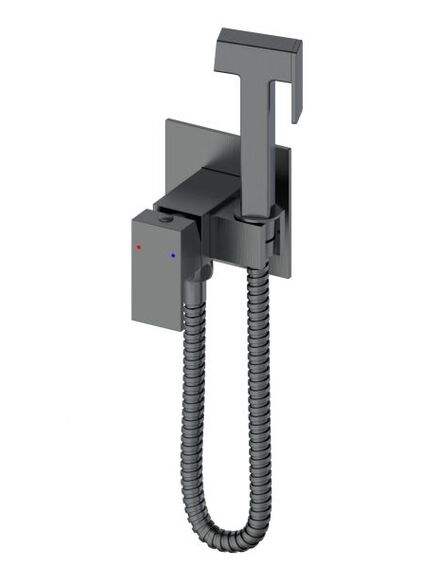 Купить Смеситель с гигиеническим душем встраиваемый WONZON & WOGHAND, Темный графит (WW-88829903-BGM) (ww-88829903-bgm) по цене 22134 руб., в Санкт-Петебруге в интернет магазине 100-Систем, а также дургие товары WONZON & WOGHAND из раздела Гигиенический душ со смесителем и Гигиенический душ