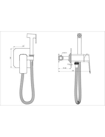Купить Смеситель с гигиеническим душем встраиваемый WONZON & WOGHAND DIAMOND, Хром (WW-88829011-CR) (ww-88829011-cr) по цене 22243 руб., в Санкт-Петебруге в интернет магазине 100-Систем, а также дургие товары WONZON & WOGHAND из раздела Гигиенический душ со смесителем и Гигиенический душ