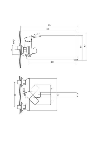 Купить Смеситель для ванны Osgard Segel White 95223 белый (95223) по цене 4950 руб., в Санкт-Петебруге в интернет магазине 100-Систем, а также дургие товары Osgard из раздела Смесители с длинным изливом и Смесители для ванны и душа