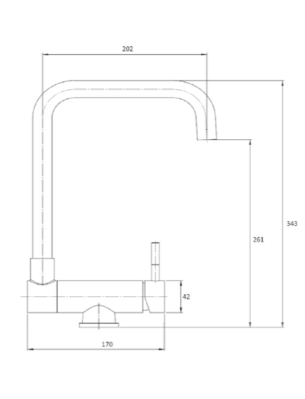 Купить Смеситель для кухни Osgard Harko 27073 никель (27073) по цене 6127 руб., в Санкт-Петебруге в интернет магазине 100-Систем, а также дургие товары Osgard из раздела Рычажные смесители и Смесители для кухни