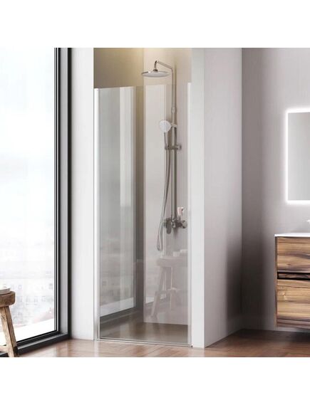 Купить Душевая дверь 80x190 AM.PM Sunny W87G-80-1P-MT прозрачное стекло, профиль серебристый (w87g-80-1p-mt) по цене 17490 руб., в Санкт-Петебруге в интернет магазине 100-Систем, а также дургие товары AM.PM из раздела Душевые двери и Душевые двери, перегородки