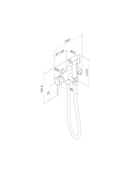 Купить Гигиенический душ со смесителем IDDIS Axes 005BCR0i08 Хром матовый (005bcr0i08) по цене 14990 руб., в Санкт-Петебруге в интернет магазине 100-Систем, а также дургие товары IDDIS из раздела Гигиенический душ со смесителем и Гигиенический душ