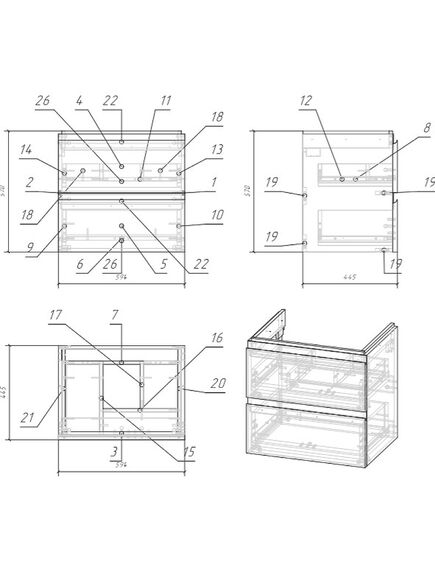 Купить (SB-SZ-MOD-MO60/Wh) Тумба п/рак. подвесная: MODUO для MODUO 60, белая, Сорт1 (sb-sz-mod-mo60/wh) по цене 21990 руб., в Санкт-Петебруге в интернет магазине 100-Систем, а также дургие товары CERSANIT из раздела Тумбы под раковину и Мебель для ванной комнаты