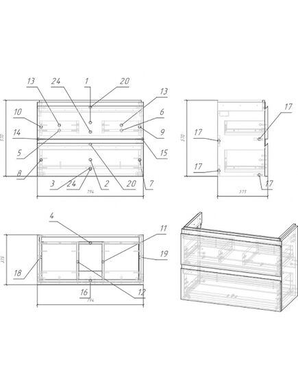 Купить (SB-SZ-MOD-MO80Sl/Wh) Тумба п/рак. подвесная: MODUO SLIM для MODUO SLIM 80, белая, Сорт1 (sb-sz-mod-mo80sl/wh) по цене 23590 руб., в Санкт-Петебруге в интернет магазине 100-Систем, а также дургие товары CERSANIT из раздела Тумбы под раковину и Мебель для ванной комнаты