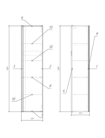 Купить (SB-SL-MOD/Wh) Пенал: MODUO, универсальный, белый, Сорт1 (sb-sl-mod/wh) по цене 23590 руб., в Санкт-Петебруге в интернет магазине 100-Систем, а также дургие товары CERSANIT из раздела Пеналы и Пеналы, комоды, шкафы