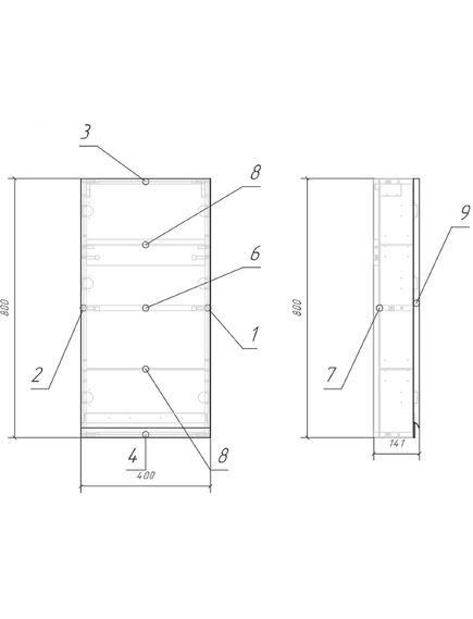 Купить (SB-SW-MOD40/Wh) Шкафчик настенный: MODUO 40, универсальный, белый, Сорт1 (sb-sw-mod40/wh) по цене 12990 руб., в Санкт-Петебруге в интернет магазине 100-Систем, а также дургие товары CERSANIT из раздела Шкафы и Пеналы, комоды, шкафы