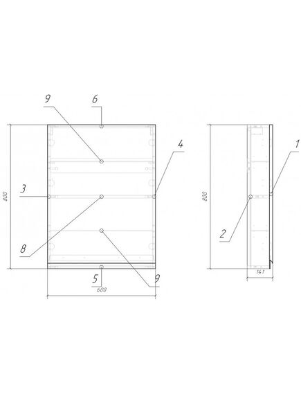 Купить (SB-SW-MOD60/Wh) Шкафчик настенный: MODUO 60, универсальный, белый, Сорт1 (sb-sw-mod60/wh) по цене 14990 руб., в Санкт-Петебруге в интернет магазине 100-Систем, а также дургие товары CERSANIT из раздела Шкафы и Пеналы, комоды, шкафы