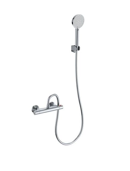 Купить Смеситель для душа с термостатом WONZON & WOGHAND INN 5, Хром (WW-B1005-A-CR) (ww-b1005-a-cr) по цене 11566 руб., в Санкт-Петебруге в интернет магазине 100-Систем, а также дургие товары WONZON & WOGHAND из раздела Смесители для душа без излива и Смесители для ванны и душа