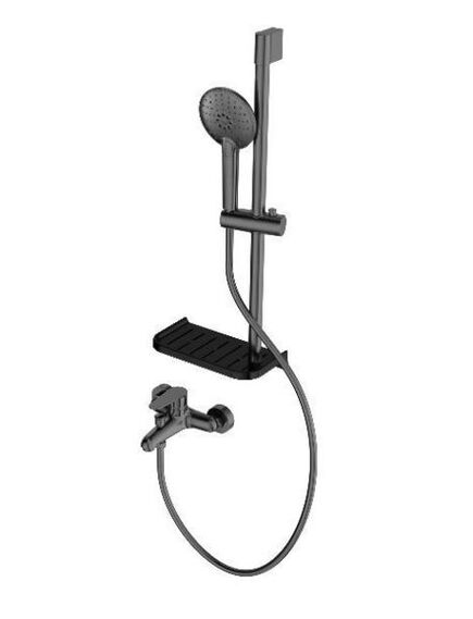 Купить Смеситель для ванны с душевым гарнитуром WONZON & WOGHAND ALFA, Черный матовый (WW-AE3201-MB) (ww-ae3201-mb) по цене 15126 руб., в Санкт-Петебруге в интернет магазине 100-Систем, а также дургие товары WONZON & WOGHAND из раздела Смесители с коротким изливом и Смесители для ванны и душа