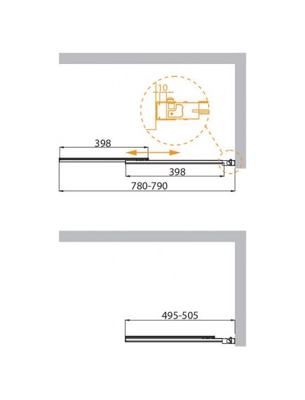 Купить Душевая шторка на ванну CEZARES SLIDER-VF-11 (slider-vf-11-80/150-c-cr) по цене 21800 руб., в Санкт-Петебруге в интернет магазине 100-Систем, а также дургие товары CEZARES из раздела Стеклянные шторки для ванн и Сантехника