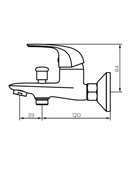 Купить D1101000 Stark cмеситель для ванны и  душа (d1101000) по цене 9590 руб., в Санкт-Петебруге в интернет магазине 100-Систем, а также дургие товары Dorff из раздела Смесители с коротким изливом и Смесители для ванны и душа