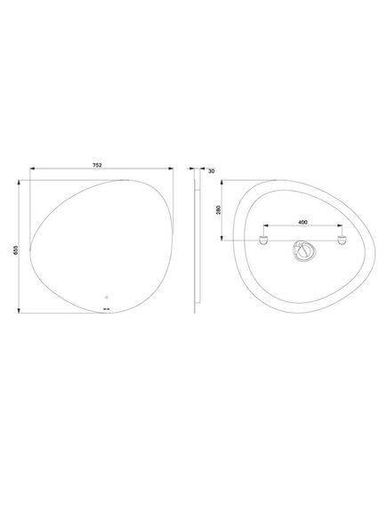 Купить Зеркало AM.PM X-Joy 80 M85MOX50801WG с подсветкой с ИК-сенсорным выключателем (m85mox50801wg) по цене 12690 руб., в Санкт-Петебруге в интернет магазине 100-Систем, а также дургие товары AM.PM из раздела Зеркала и Мебель для ванной комнаты