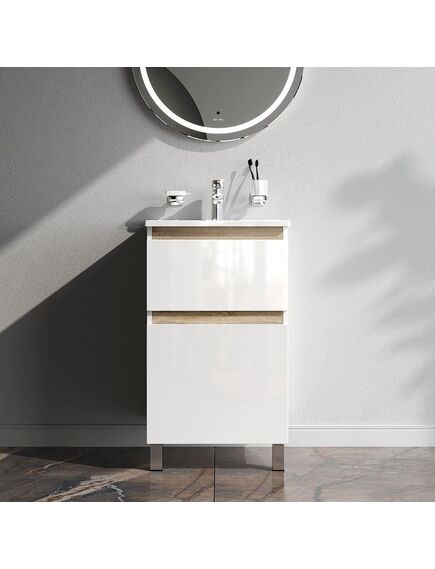 Купить База под раковину AM.PM X-joy 48 M85AFSX0502WG белый (m85afsx0502wg) по цене 13290 руб., в Санкт-Петебруге в интернет магазине 100-Систем, а также дургие товары AM.PM из раздела Тумбы под раковину и Мебель для ванной комнаты