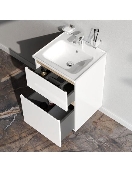 Купить База под раковину AM.PM X-joy 48 M85AFSX0502WG белый (m85afsx0502wg) по цене 13290 руб., в Санкт-Петебруге в интернет магазине 100-Систем, а также дургие товары AM.PM из раздела Тумбы под раковину и Мебель для ванной комнаты