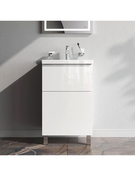 Купить База под раковину AM.PM Gem 50 M90FSX0502WG  белый (m90fsx0502wg) по цене 14590 руб., в Санкт-Петебруге в интернет магазине 100-Систем, а также дургие товары AM.PM из раздела Тумбы под раковину и Мебель для ванной комнаты