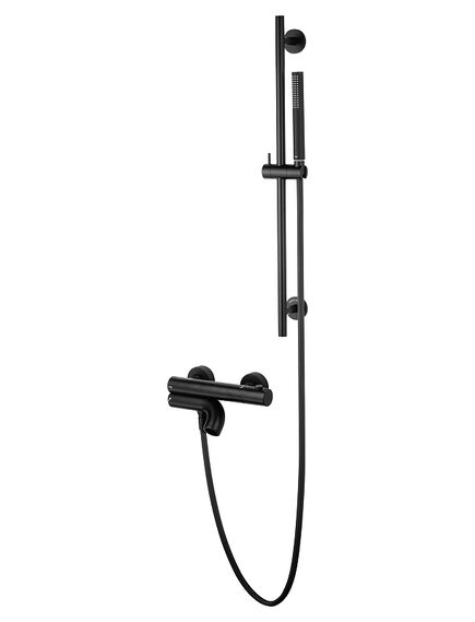 Купить Смеситель для ванны с душевым гарнитуром и термостатом WONZON & WOGHAND LOOP, Черный матовый (WW-311-00-508) (ww-311-00-508) по цене 151410 руб., в Санкт-Петебруге в интернет магазине 100-Систем, а также дургие товары WONZON & WOGHAND из раздела Смесители с коротким изливом и Смесители для ванны и душа