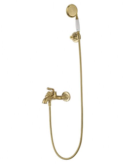 Купить Смеситель для ванны с душем WONZON & WOGHAND STEAM, Брашированное золото (WW-88639008-BG) (ww-88639008-bg) по цене 45200 руб., в Санкт-Петебруге в интернет магазине 100-Систем, а также дургие товары WONZON & WOGHAND из раздела Смесители с длинным изливом и Смесители для ванны и душа
