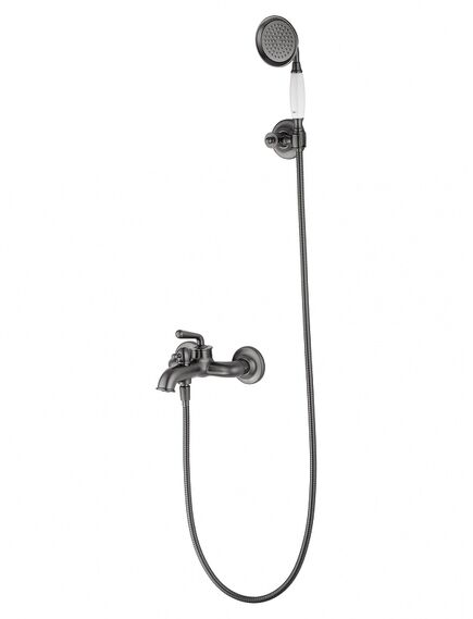 Купить Смеситель для ванны с душем WONZON & WOGHAND STEAM, Темный графит (WW-88639008-BGM) (ww-88639008-bgm) по цене 45994 руб., в Санкт-Петебруге в интернет магазине 100-Систем, а также дургие товары WONZON & WOGHAND из раздела Смесители с длинным изливом и Смесители для ванны и душа