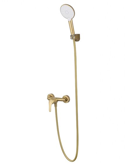 Купить Смеситель для душа WONZON & WOGHAND, Брашированное золото (WW-4540-BG) (ww-4540-bg) по цене 11454 руб., в Санкт-Петебруге в интернет магазине 100-Систем, а также дургие товары WONZON & WOGHAND из раздела Смесители для душа без излива и Смесители для ванны и душа