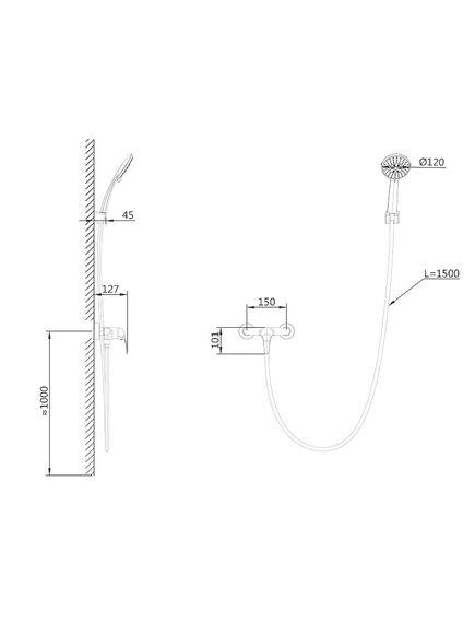Купить Смеситель для душа WONZON & WOGHAND, Белый матовый (WW-4540-MW) (ww-4540-mw) по цене 7841 руб., в Санкт-Петебруге в интернет магазине 100-Систем, а также дургие товары WONZON & WOGHAND из раздела Смесители для душа без излива и Смесители для ванны и душа
