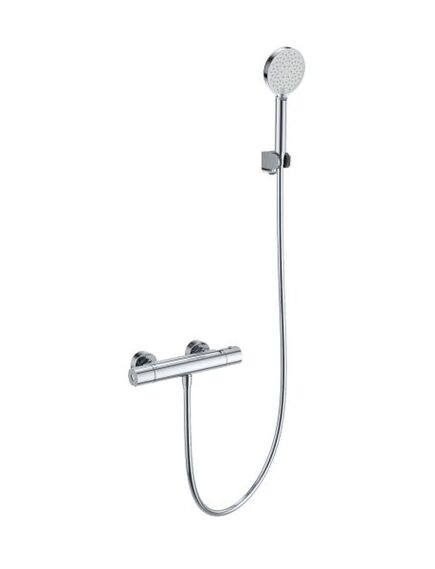 Купить Смеситель для душа с термостатом WONZON & WOGHAND INN 6, Черный матовый (WW-B2029-A-MB) (ww-b2029-a-cr) по цене 12677 руб., в Санкт-Петебруге в интернет магазине 100-Систем, а также дургие товары WONZON & WOGHAND из раздела Смесители для душа без излива и Смесители для ванны и душа