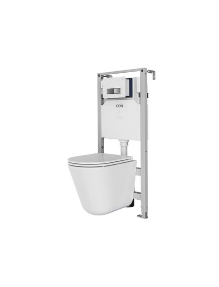 Купить Комплект инсталляции с подвесным унитазом IDDIS BASRNU2i73  (basrnu2i73) по цене 46170 руб., в Санкт-Петебруге в интернет магазине 100-Систем, а также дургие товары IDDIS из раздела Готовые решения и Инсталляции
